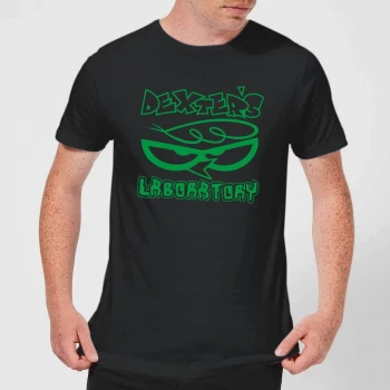 Dexters Lab Logo Mens T-Shirt - Black - 4XL - Black