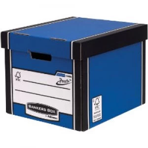 Fellowes Bankers Box Premium Presto Tall Storage Box A4 Blue Pack of 10