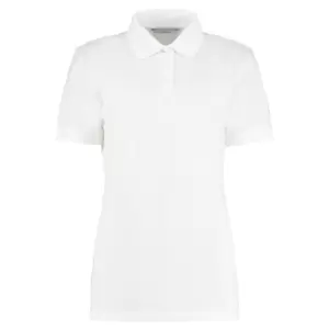 Kustom Kit Ladies Klassic Superwash Short Sleeve Polo Shirt (14) (White)