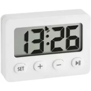 TFA Dostmann 60.2014.02 Quartz Alarm clock White Alarm times 1