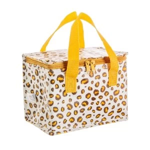 Sass & Belle Natural Leopard Print Lunch Bag