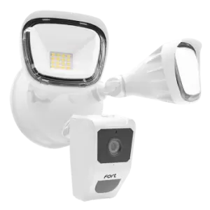 ESP Fort Smart Home WI-FI 1080p Security Camera with Twin Spotlights - White - ECSPCAMSLW