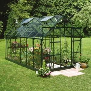 BQ Metal 8x12 Horticultural glass greenhouse