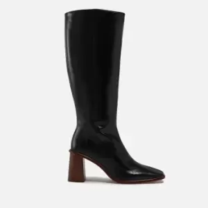 ALOHAS East Leather Heeled Knee-High Boots - UK 4