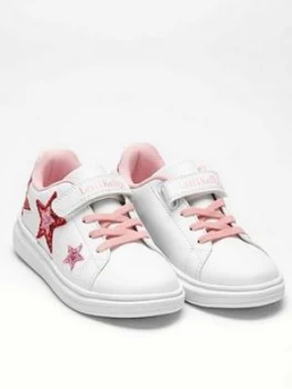 Lelli Kelly Girls Star Trainer - White Pink, White/Pink, Size 8.5 Younger