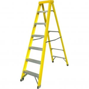 Zarges Fibreglass Swingback Step Ladder 7