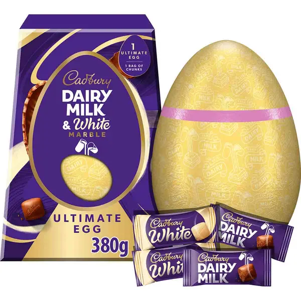 Cadbury Gifts Direct Cadbury Dairy Milk Marble Chocolate Easter Egg 372g 4307202