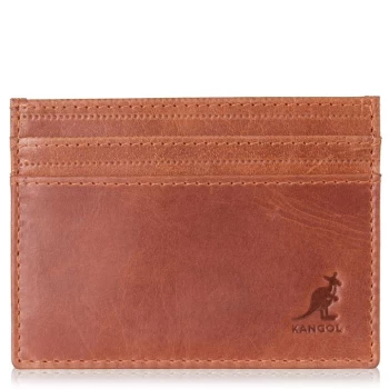 Kangol Leather Card Holder - Cognac
