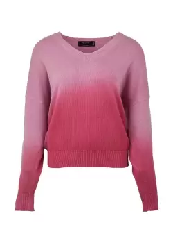 Religion Womens Coral Jumper In Dip Dye