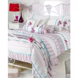 Riva Home - Appleby Bedspread (240x260cm) (Kingfisher/Pink) - Kingfisher/Pink
