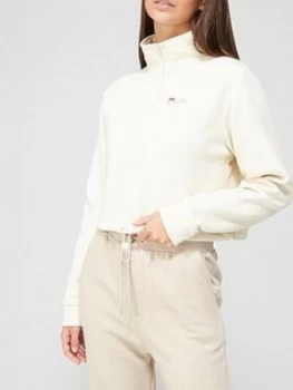 Fila Fila Rylee Quarter Zip Pullover, Cream, Size XS, Women