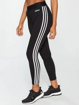 adidas Essentials 3 Stripe Tight - Black Size M Women