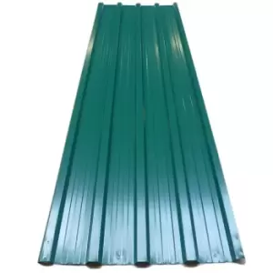 Corrugated Roof Sheets 12Pcs Green 7m²