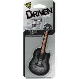 Driven Black Out Guitar Car Air Freshener (Case Of 4)
