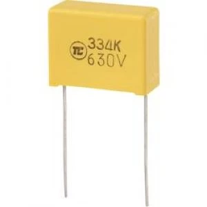 MKS thin film capacitor Radial lead 0.33 uF 630 Vdc 5 22.5mm L x W x H 26.5 x 10 x 19mm