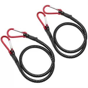 2x Bungee Cord Carabiner Hooks 80cm x 10 mm a~