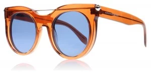 Alexander McQueen AM0001S Sunglasses Orange AM0001S 52mm