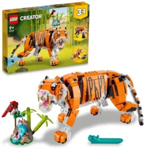 LEGO Creator 3 in 1 Majestic Tiger Animal Building Toy 31129