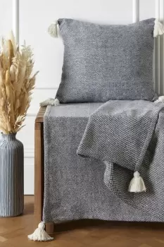Kaidon' Filled Cushion With Tassels 100% Sustainable Cotton