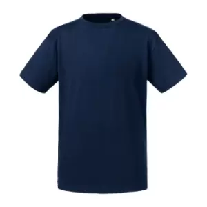 Russell Childrens/Kids Organic Short-Sleeved T-Shirt (13-14 Years) (French Navy)