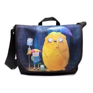 Adventure Time - Totoro Style Adjustable Shoulder Strap & Carry Handle Bag - Black/Dark Blue