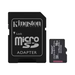 Kingston Technology Industrial 16GB MicroSDHC UHS-I Class 10