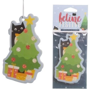 Nutmeg Scented Christmas Cat Festive Feline (Pack Of 6) Air Freshener