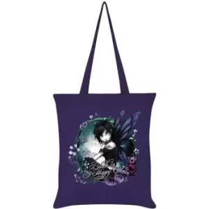 Hexxie Black Is My Happy Colour Paige Tote Bag (One Size) (Purple) - Purple