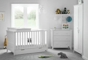 Obaby Belton 3 Piece Nursery Furniture Set - White