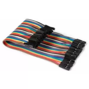 Whadda WPA429 40 Pins 15cm Female To Female Jumper Wire (Flat Cable)