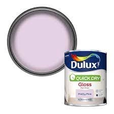 Dulux Quick Dry Pretty Pink Gloss High Sheen Paint 750ml
