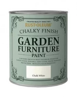 Rust-Oleum Chalky Finish 750ml Furniture Paint ; Chalk White