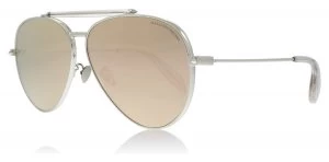 Alexander McQueen AM0057S Sunglasses Silver 005 62mm