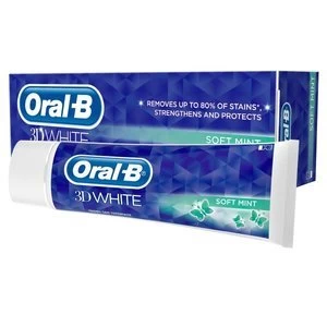 Oral B 3D White Soft Mint Toothpaste 75ml