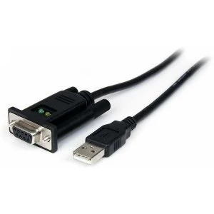 StarTech 1 Port USB to Null Modem RS232 DB9 Serial DCE Adapter Cable with ftDI