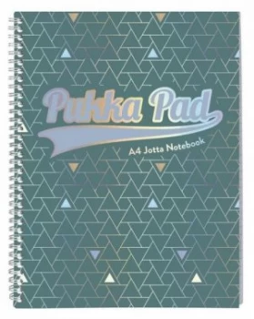 Pukka GLEE Jotta Notepad 200Pg 80gsm Wirebound A4 pls Green Ref