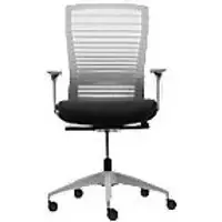 Realspace Synchro Tilt Ergonomic Office Chair with Adjustable Armrest and Seat Florence Black
