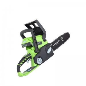 Greenworks 24v 25cm Cordless Chainsaw with 2ah Battery and Charger