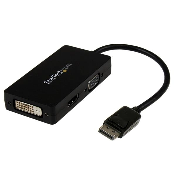 Displayport To VIDA DVI HDMI Adapter 3 in 1 Dp Converter Black