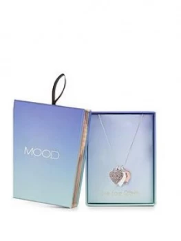 Mood Triple Heart Pendant Necklace