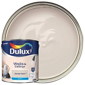 Dulux Walls & Ceilings Gentle Fawn Matt Emulsion Paint 2.5L