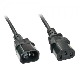 Lindy 30332 power cable Black 3m C13 coupler C14 coupler