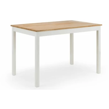 Adelaide - Country Rectangular Dining Table White & Solid Oak