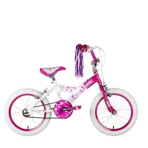 Sonic Glamour II 16" Wheel Girls Bike Single Speed - Pink