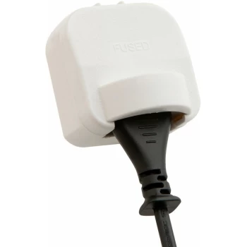 SCP3-WH-R-5A White 5A Schuko Earthed to UK Plug Converter - Power Connections