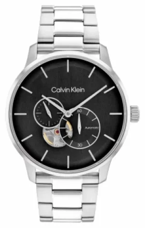 Calvin Klein 25200148 Mens Automatic Black Dial Exhibition Watch