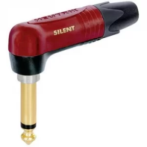 Neutrik NP2RX-AU-SILENT 6.35mm audio jack Plug, right angle Number of pins: 2 Mono Red