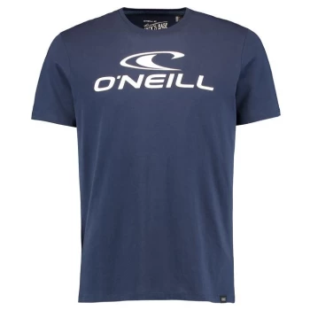 ONeill Large Logo T Shirt Mens - Blue