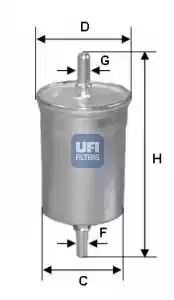 31.718.00 UFI Fuel Filter Petrol