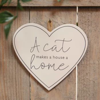 Best of Breed Wooden Plaque - Cat Home